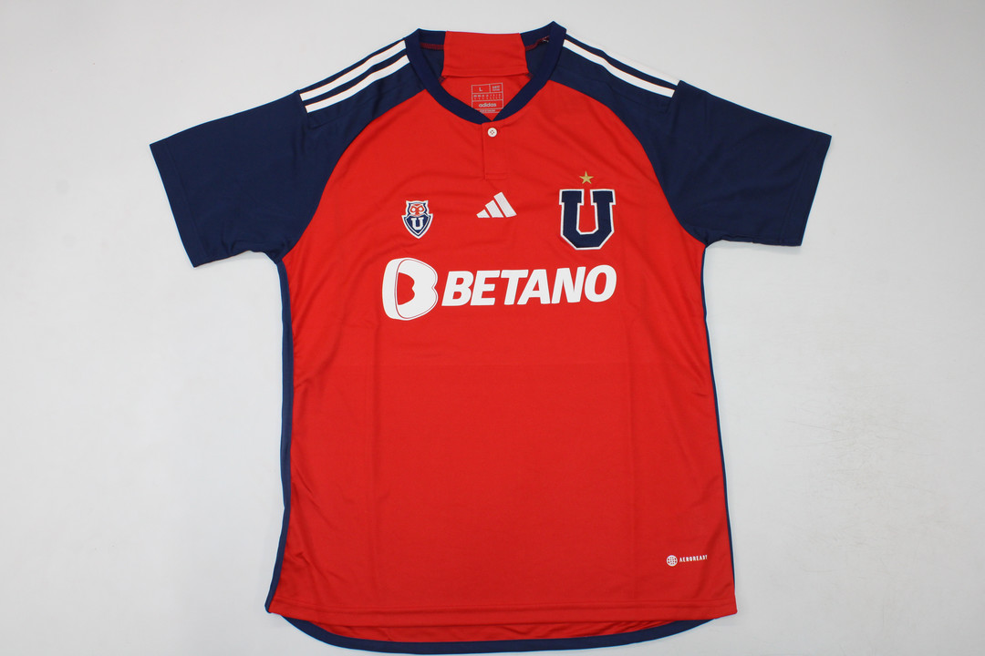 AAA Quality Universidad de Chile 23/24 Away Red Soccer Jersey
